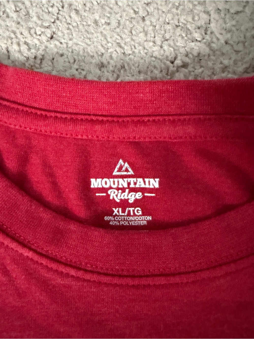 Men’s Red Crewneck T-Shirt